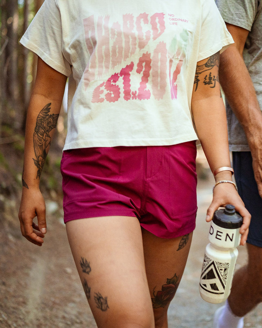 Womens Pit Shorts | Sangria | Pit Shorts | WOMENS BOTTOMS | DHaRCO | Image 8 of 8
