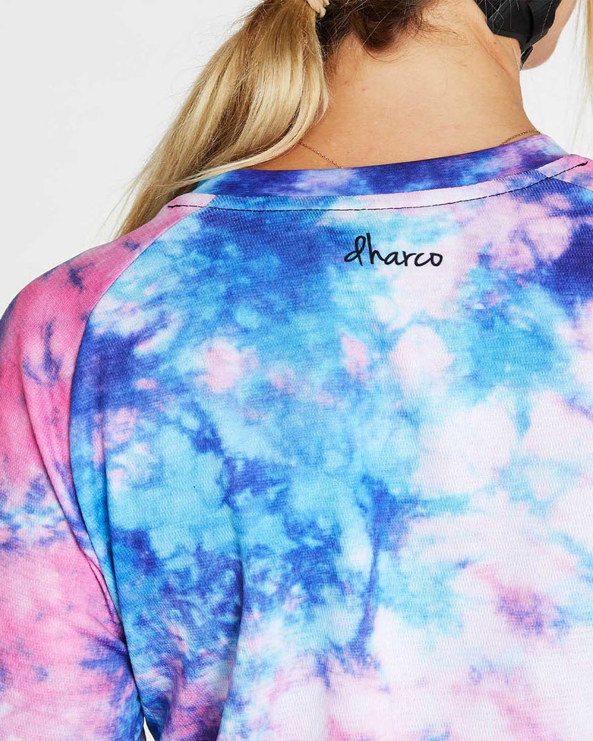 Womens 3/4 Sleeve Jersey | Tie Dye | 3/4 Sleeves | WOMENS TOPS | DHaRCO | Image 3 of 4