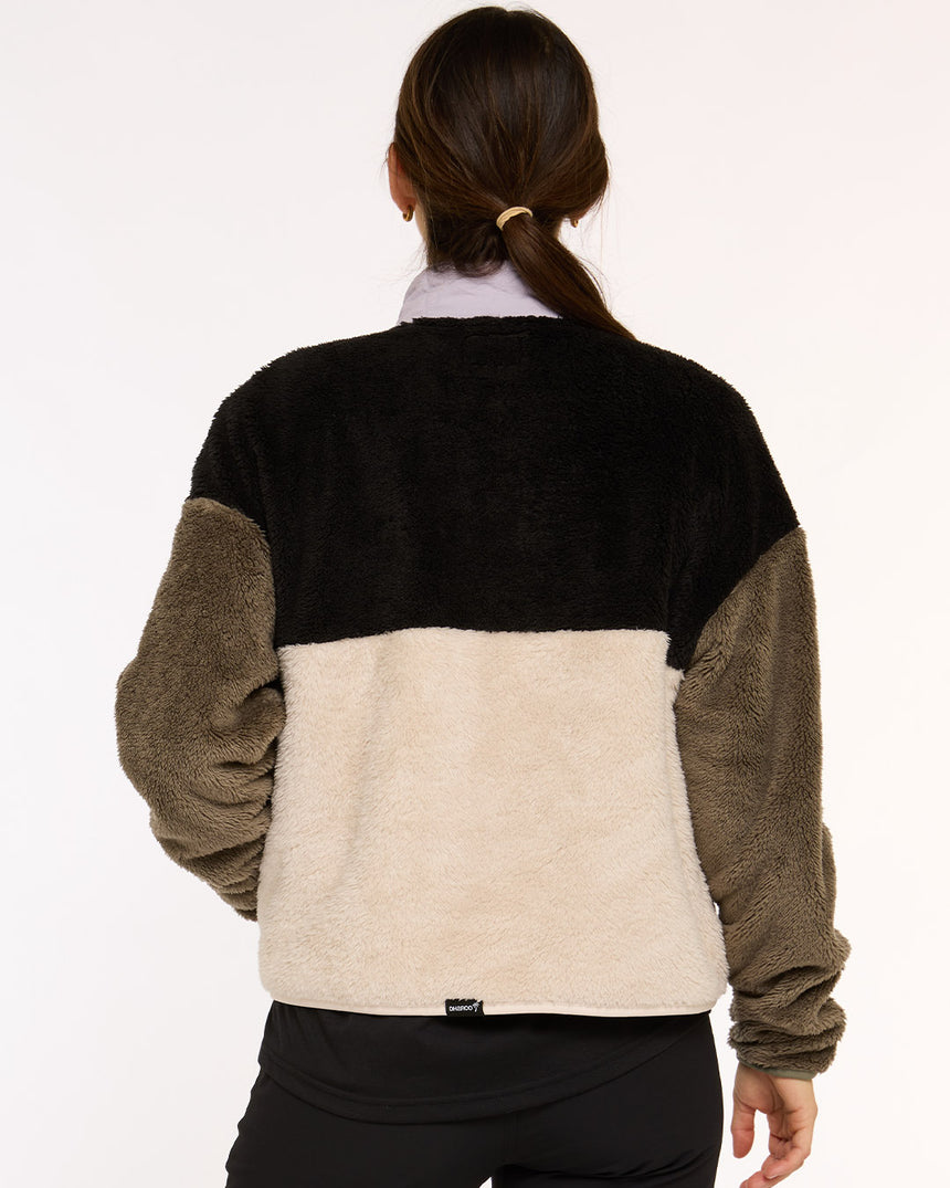 Womens Sherpa Half Zip Fleece | Triple Scoop | Sherpa | WOMENS TOPS | DHaRCO | Image 2 of 6