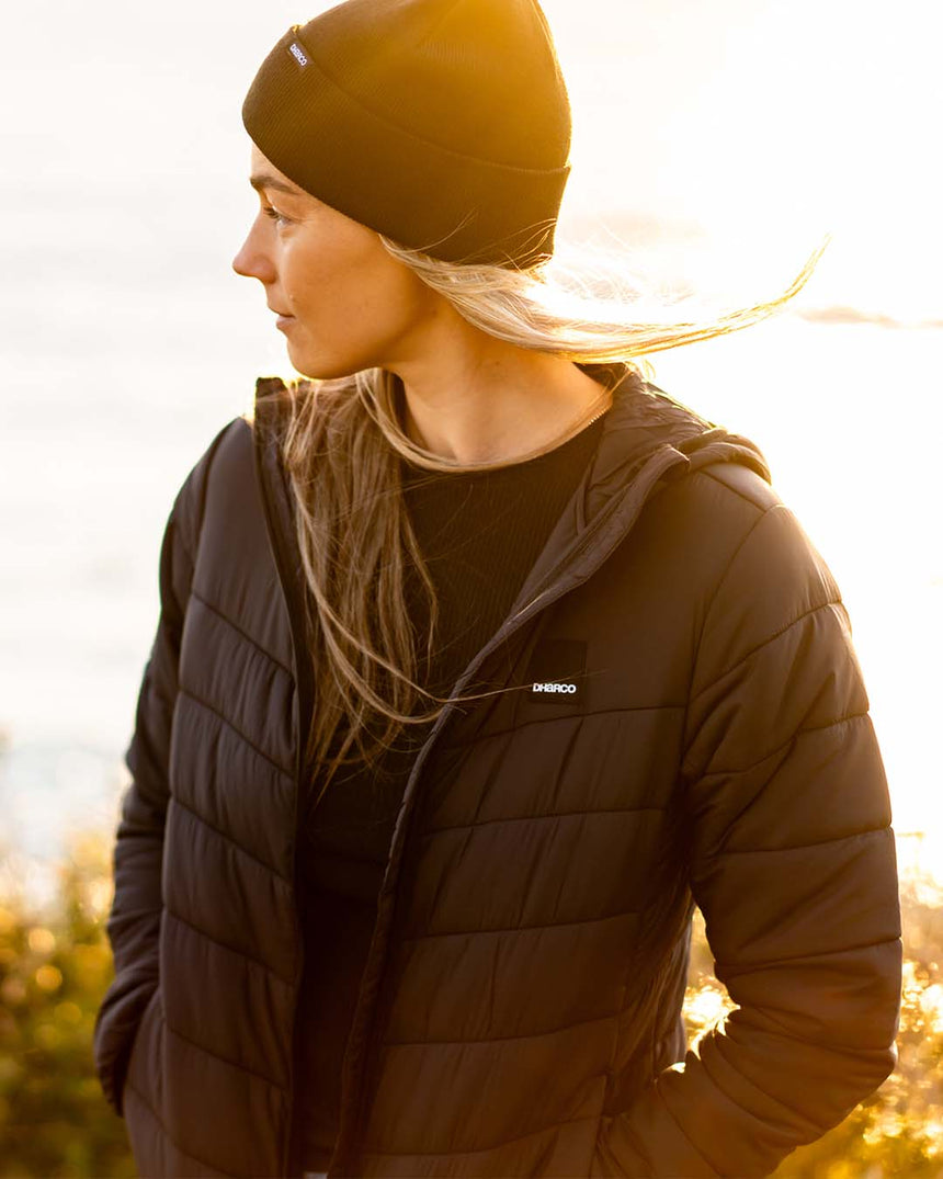 Womens Roam Puffer Jacket | Black | Puffer Jacket | WOMENS TOPS | DHaRCO | Image 4 of 8