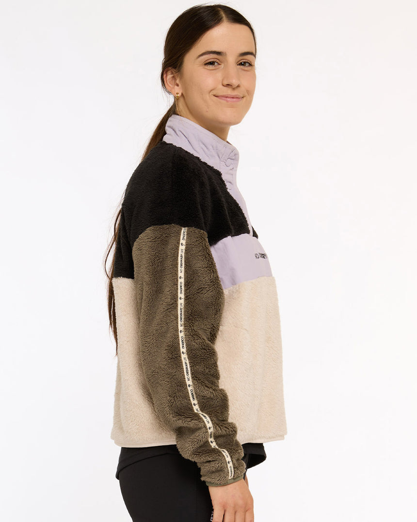Womens Sherpa Half Zip Fleece | Triple Scoop | Sherpa | WOMENS TOPS | DHaRCO | Image 3 of 6