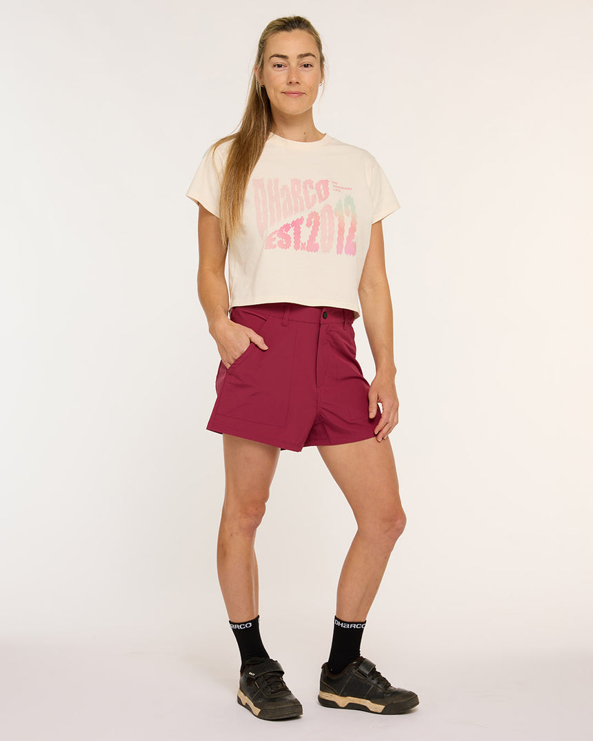 Womens Pit Shorts | Sangria | Pit Shorts | WOMENS BOTTOMS | DHaRCO | Image 3 of 8