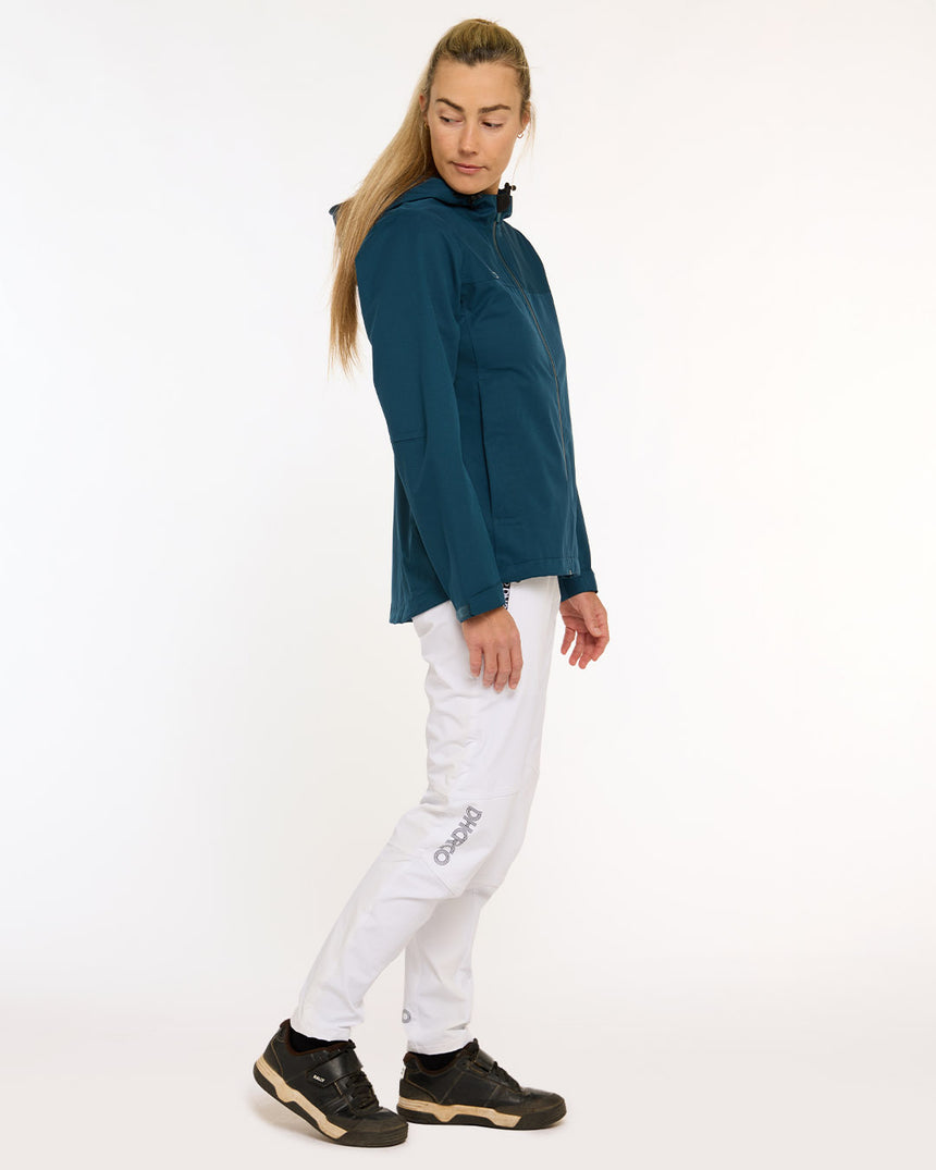 Womens Rain Jacket | Morrocan Blue | Rain Jacket | WOMENS TOPS | DHaRCO | Image 4 of 6