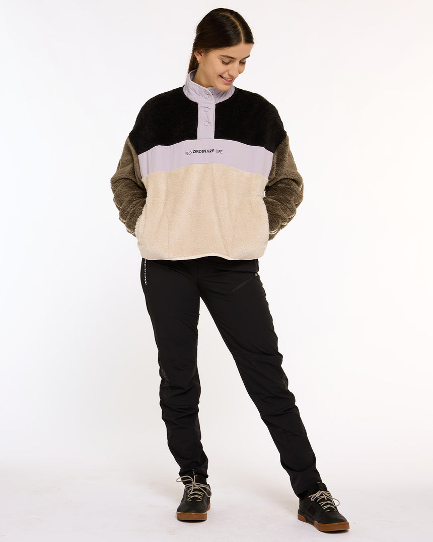 Womens Sherpa Half Zip Fleece | Triple Scoop | Sherpa | WOMENS TOPS | DHaRCO | Image 4 of 6