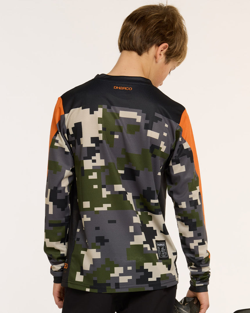 Youth Gravity Jersey | Ice-T Camo Signature Edition | Long Sleeves | YOUTH TOPS | DHaRCO | Image 2 of 8