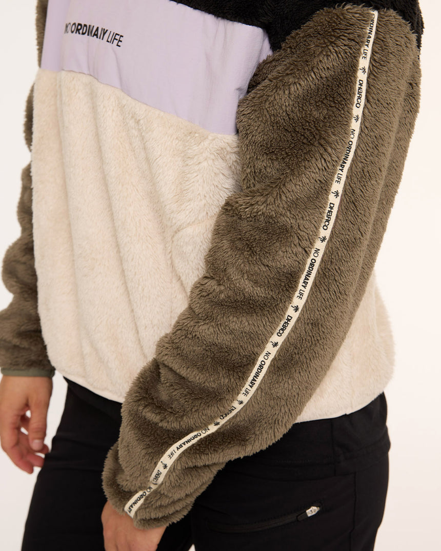 Womens Sherpa Half Zip Fleece | Triple Scoop | Sherpa | WOMENS TOPS | DHaRCO | Image 6 of 6