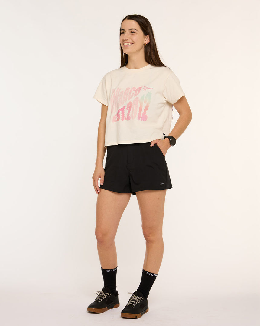Womens Pit Shorts | Black | Pit Shorts | WOMENS BOTTOMS | DHaRCO | Image 6 of 6
