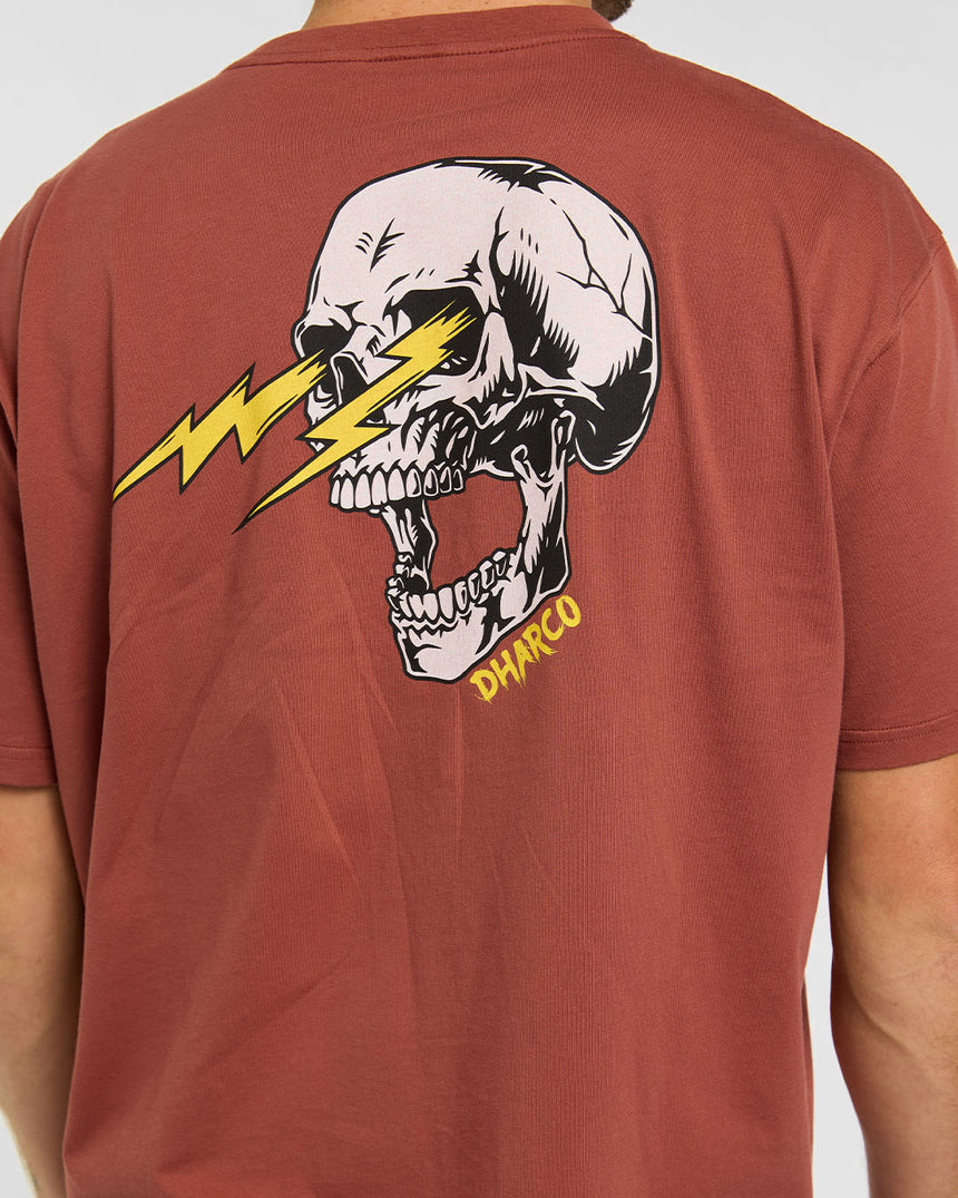 Mens Cotton Tee | Rust | Short Sleeves | MENS TOPS | DHaRCO | Image 6 of 6