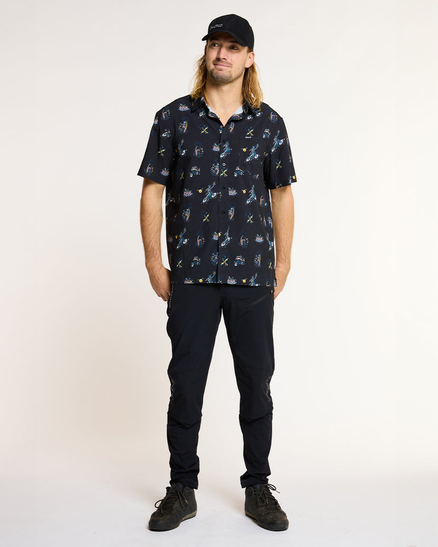 Mens Tech Party Shirt | Rippin & Sippin | Short Sleeves | MENS TOPS | DHaRCO | Image 3 of 4
