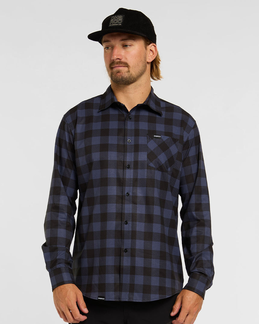 Mens Tech Long Sleeve Shirt | Jet | Long Sleeves | MENS TOPS | DHaRCO | Image 1 of 8