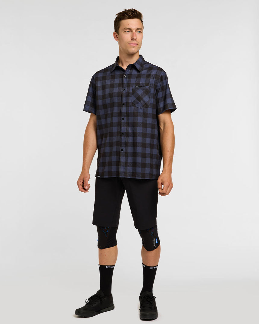 Mens Tech Party Shirt | Jet | Short Sleeves | MENS TOPS | DHaRCO | Image 3 of 6