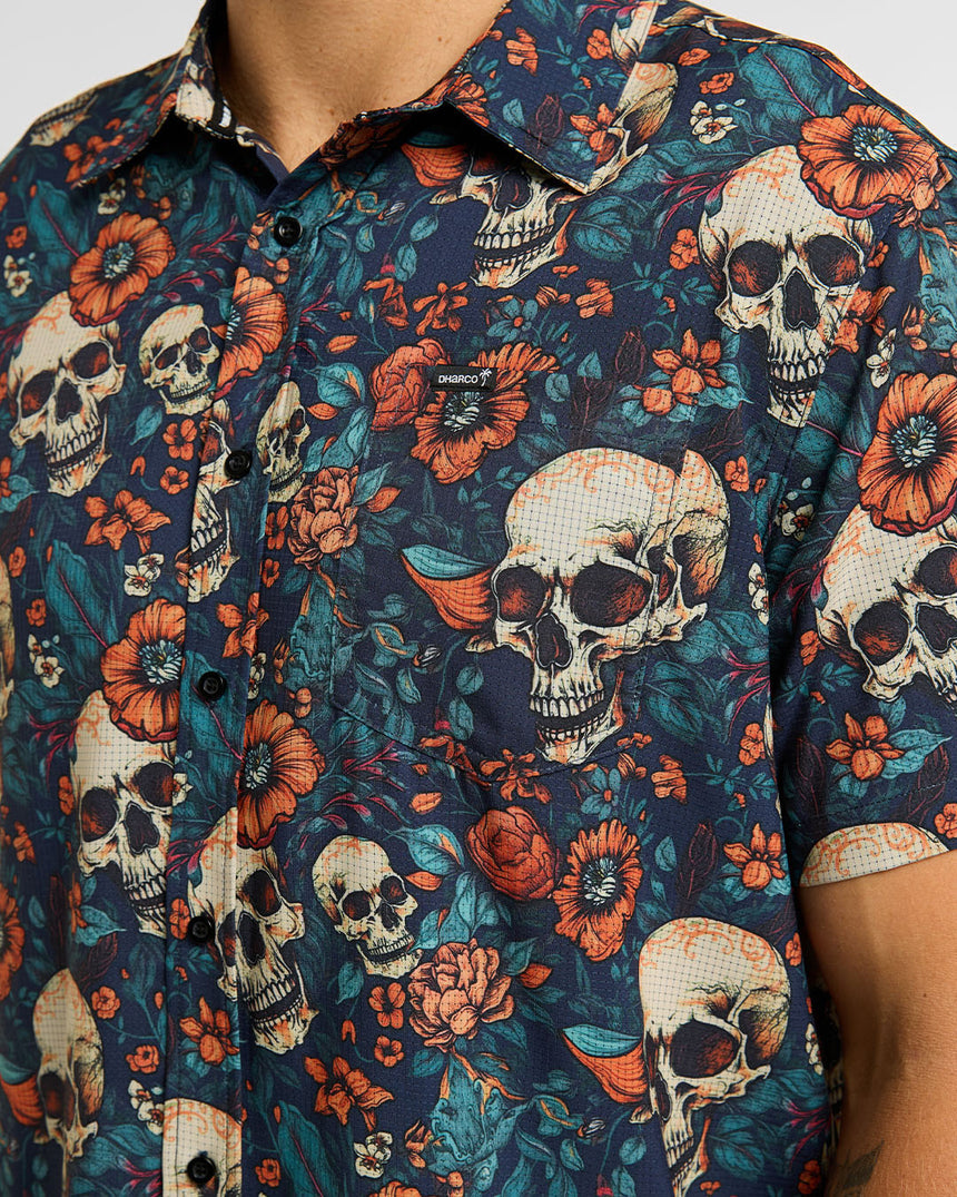 Mens Tech Party Shirt | Skullduggery | Short Sleeves | MENS TOPS | DHaRCO | Image 4 of 6