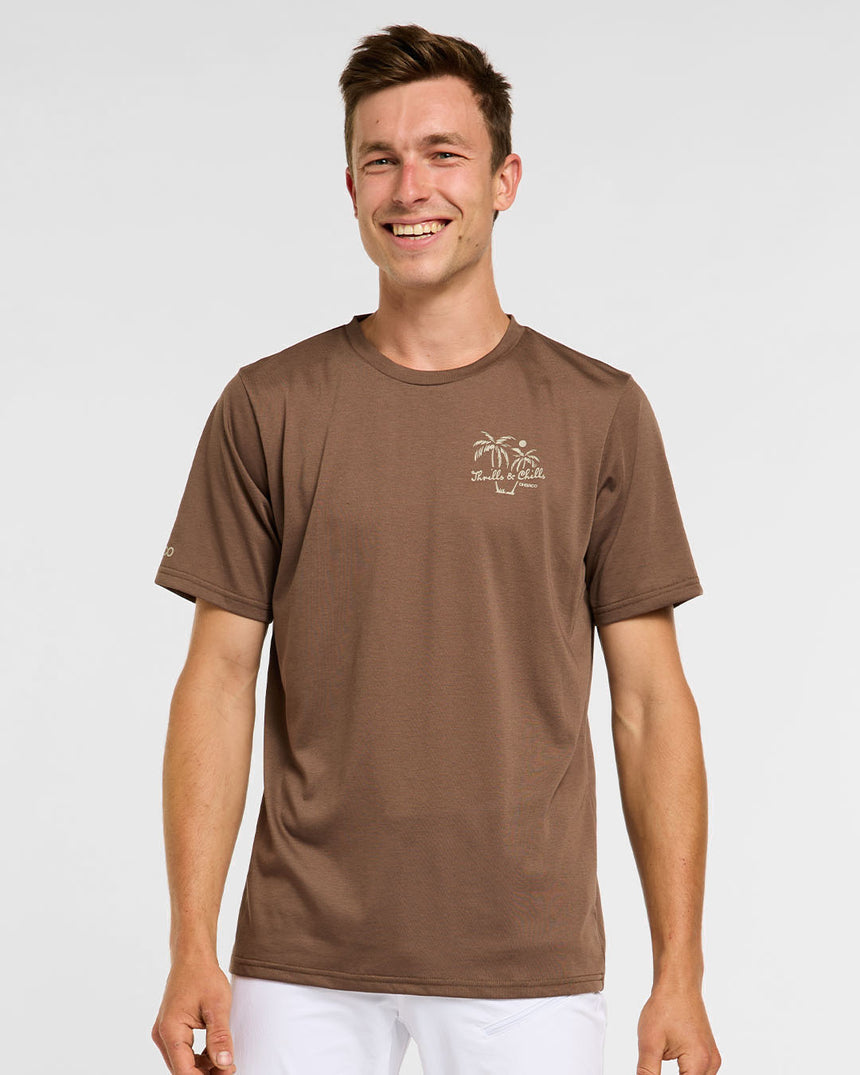 Mens Tech Tee | Husk | Short Sleeves | MENS TOPS | DHaRCO | Image 1 of 6