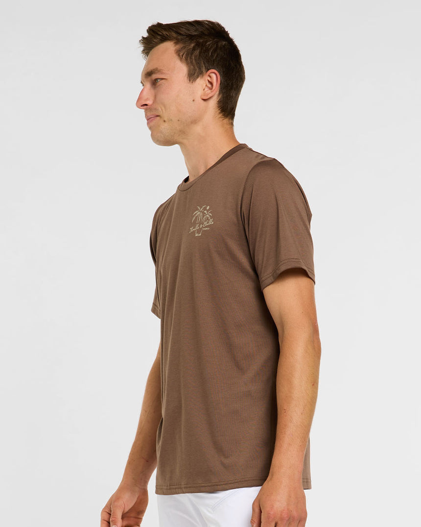Mens Tech Tee | Husk | Short Sleeves | MENS TOPS | DHaRCO | Image 3 of 6