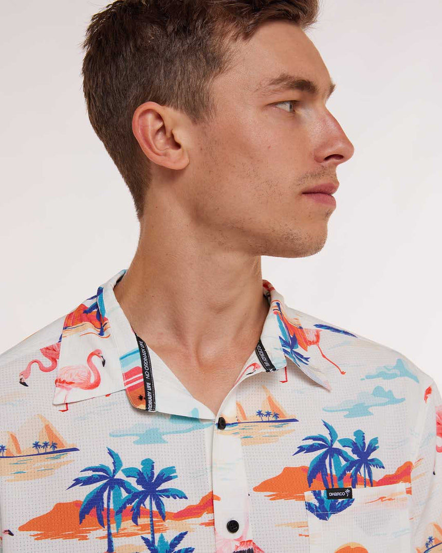 Mens Tech Party Shirt | Jessie | Short Sleeves | MENS TOPS | DHaRCO | Image 5 of 6