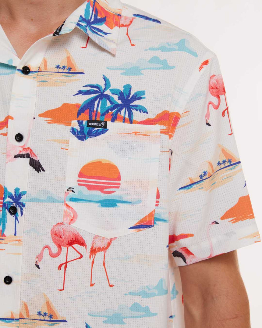 Mens Tech Party Shirt | Jessie | Short Sleeves | MENS TOPS | DHaRCO | Image 6 of 6