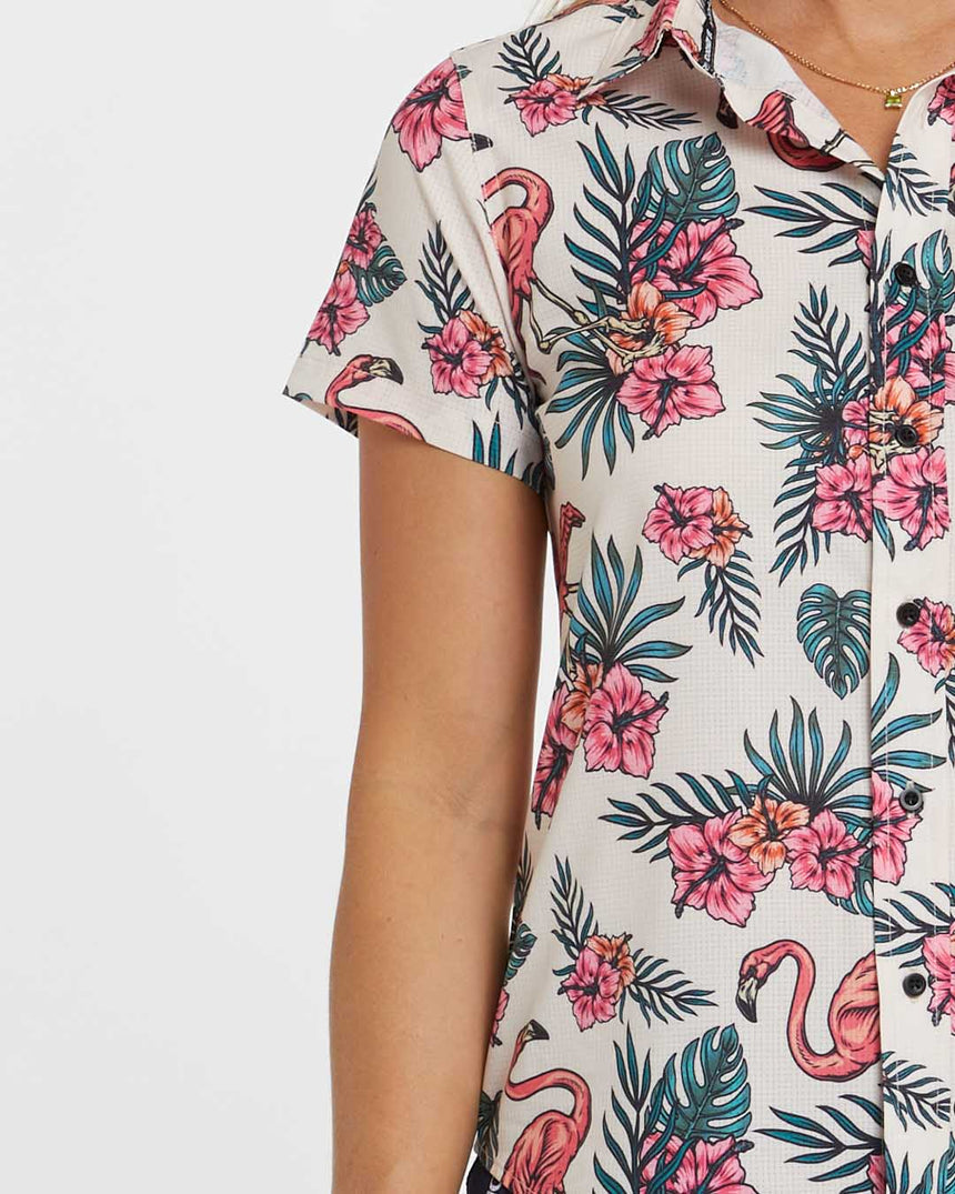 Womens Tech Party Shirt | Crissy | Short Sleeves | WOMENS TOPS | DHaRCO | Image 5 of 8