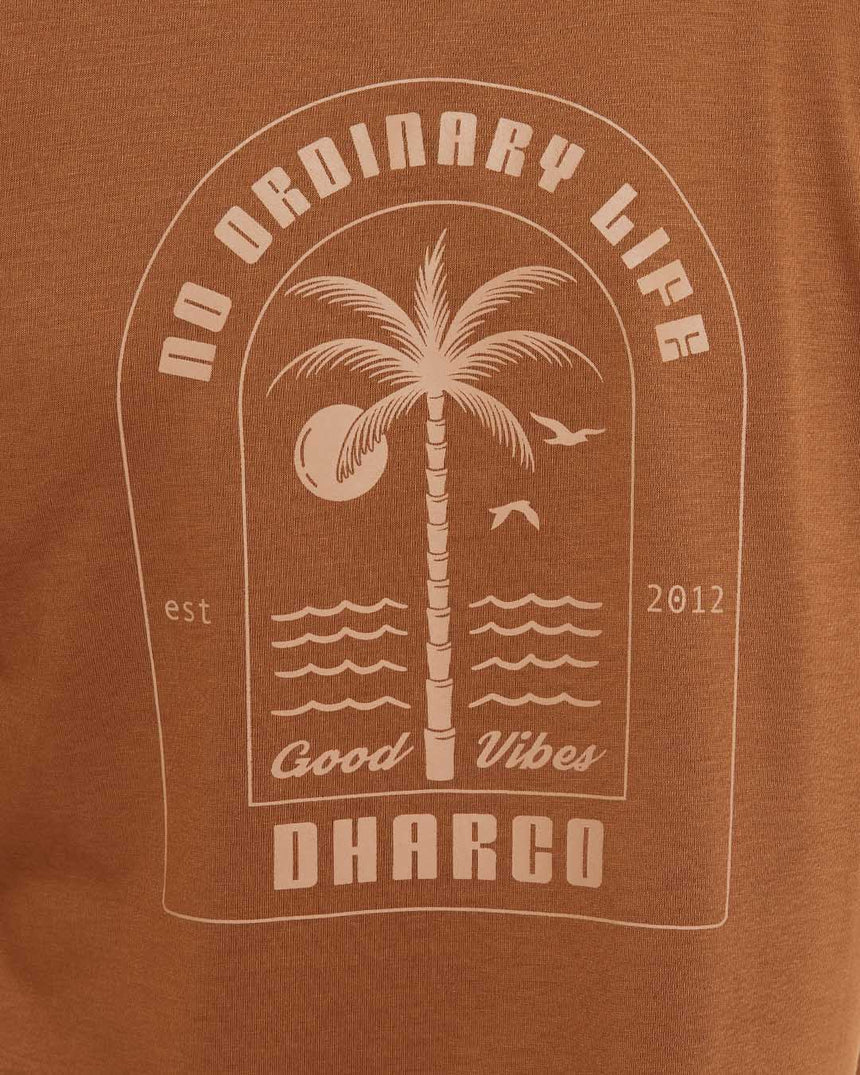 Womens Short Sleeve Tech Tee | Caramel | Short Sleeves | WOMENS TOPS | DHaRCO | Image 6 of 7
