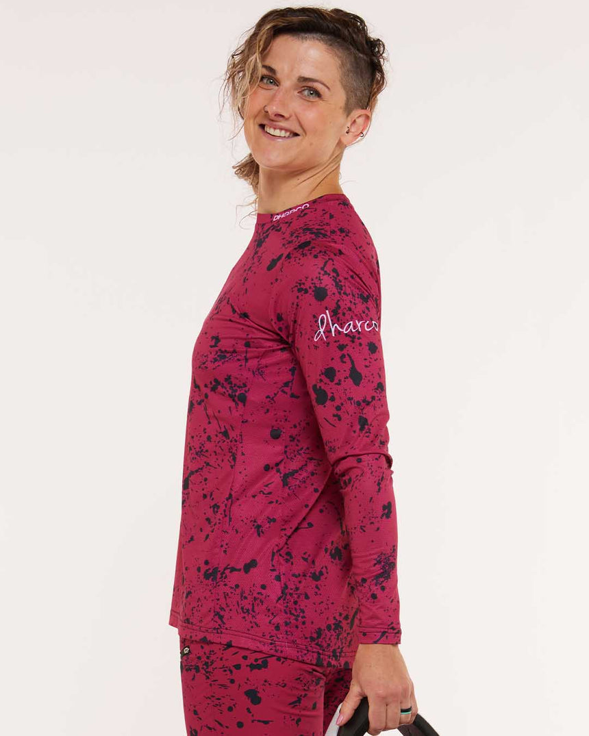 Womens Race Jersey | Chili Peppers | Long Sleeves | WOMENS TOPS | DHaRCO | Image 3 of 7