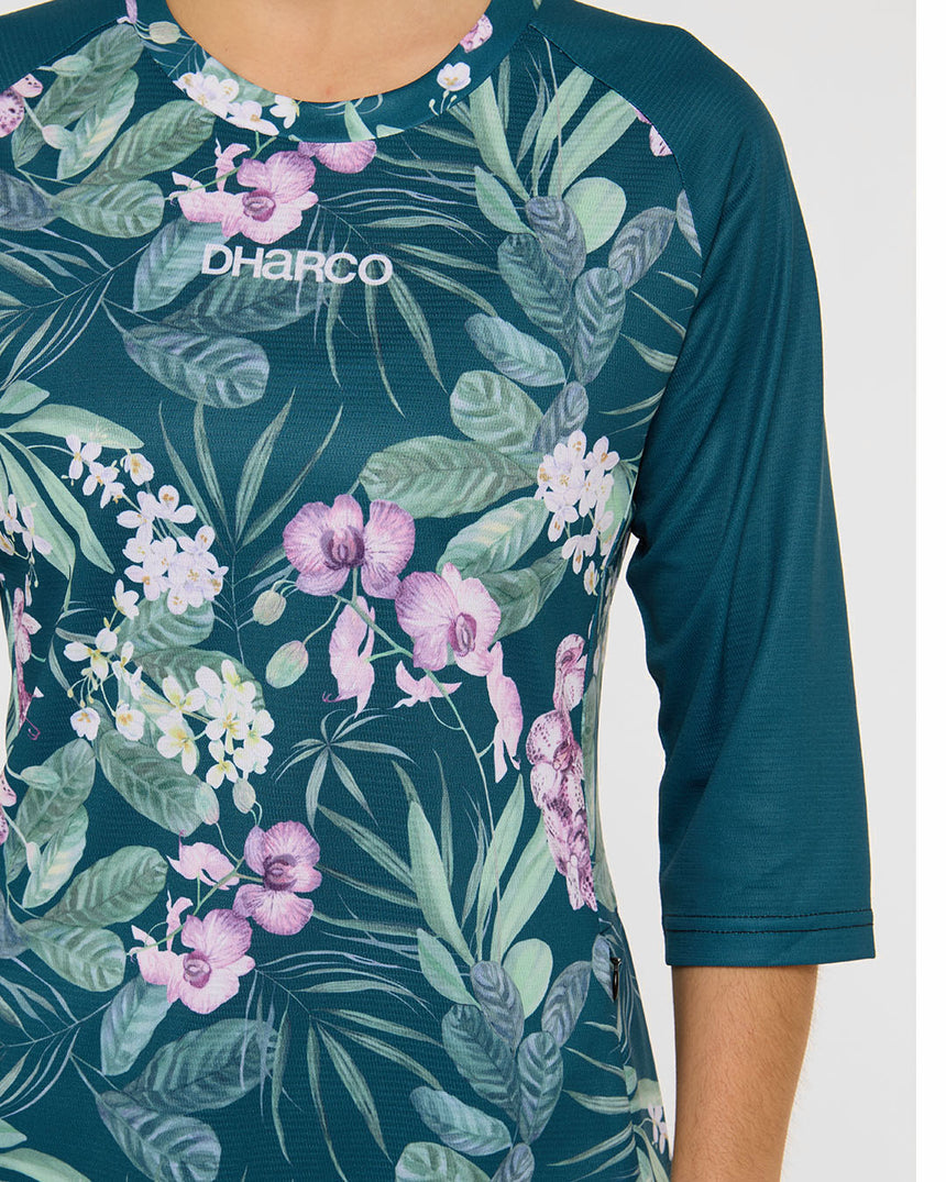 Womens 3/4 Sleeve Jersey | Wild Orchid | 3/4 Sleeves | WOMENS TOPS | DHaRCO | Image 6 of 8