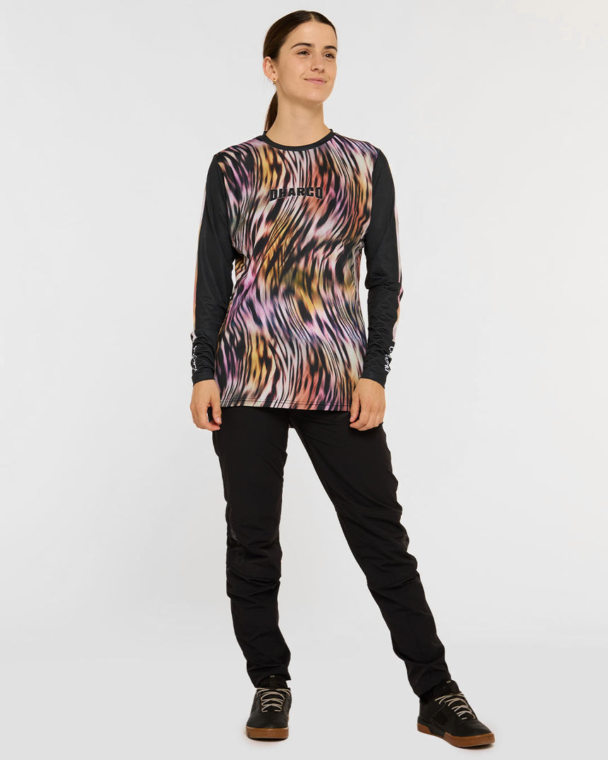Womens Race Jersey | Acid Safari | Long Sleeves | WOMENS TOPS | DHaRCO | Image 4 of 8