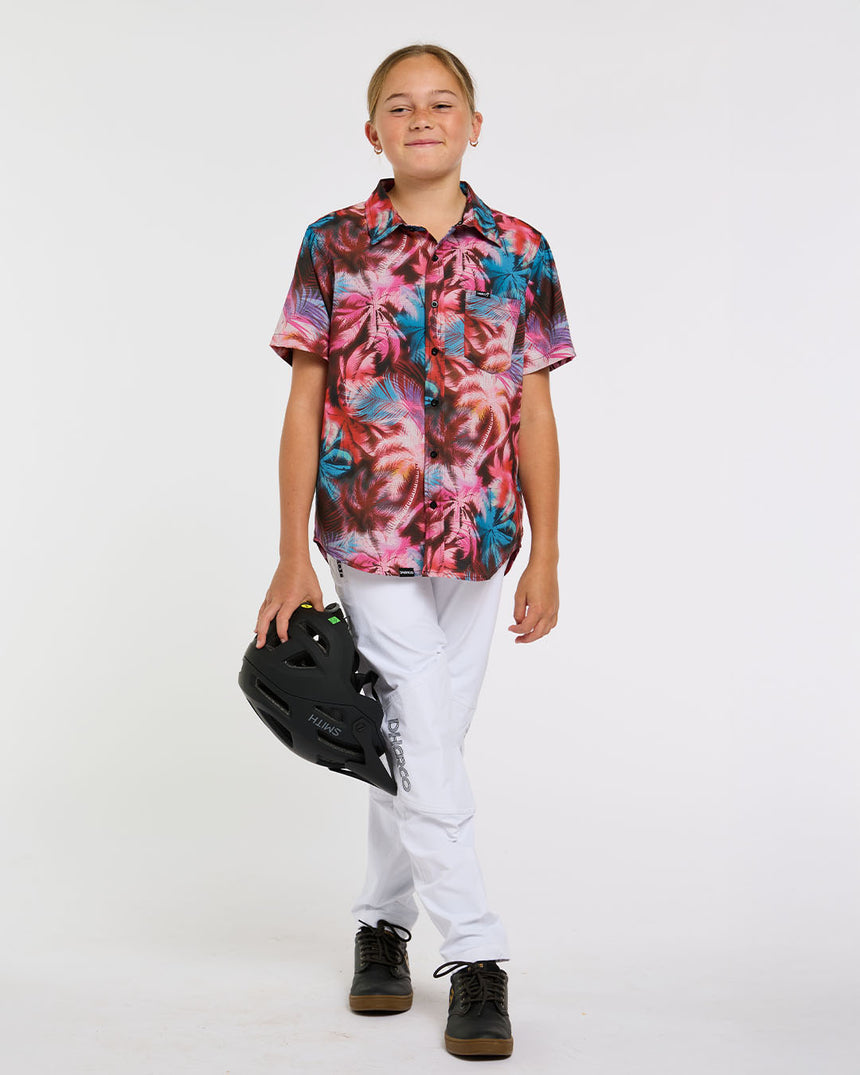 Youth Tech Party Shirt | Nebula | Short Sleeves | YOUTH TOPS | DHaRCO | Image 4 of 6