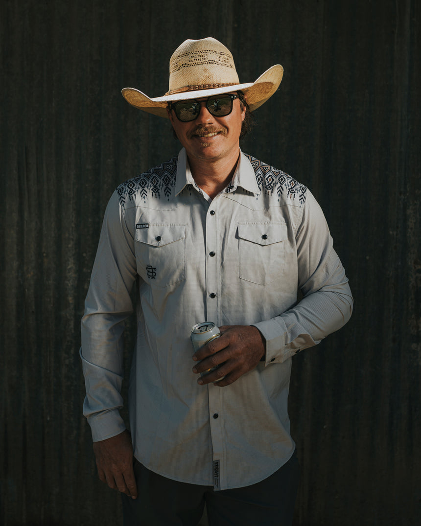 Mens Tech Long Sleeve Shirt | Kyle Strait Signature Rattlesnake | Long Sleeves | MENS TOPS | DHaRCO | Image 4 of 8