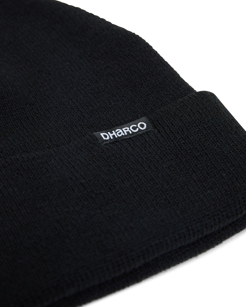 Essential Beanie | Black | Beanies | UNISEX ACCESSORIES | DHaRCO | Image 3 of 3