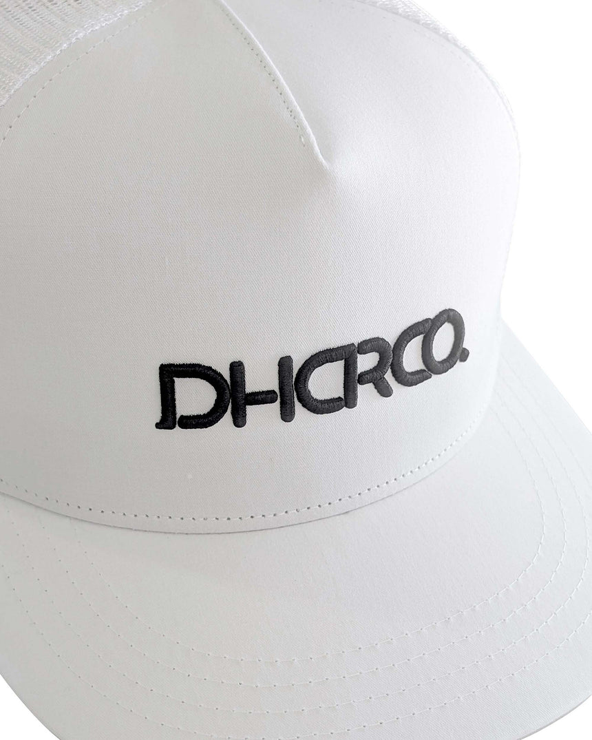 Flat Brim Trucker | White | Caps | UNISEX ACCESSORIES | DHaRCO | Image 3 of 5