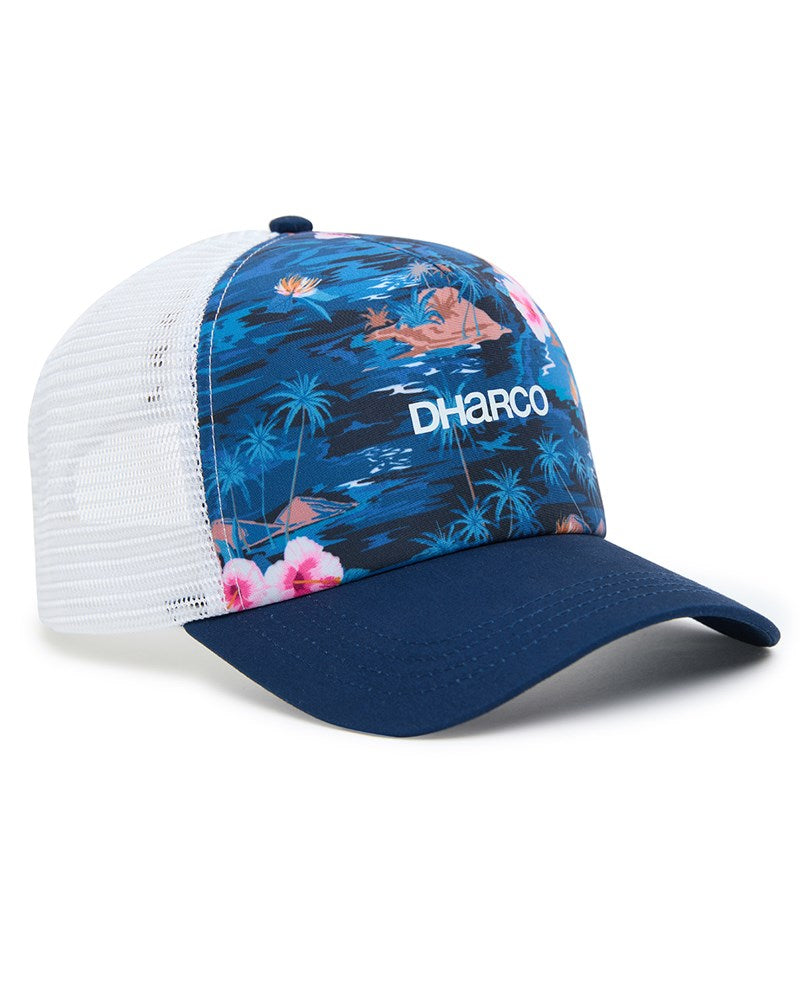 Curved Peak Trucker | Oasis | Caps | UNISEX ACCESSORIES | DHaRCO | Image 1 of 4