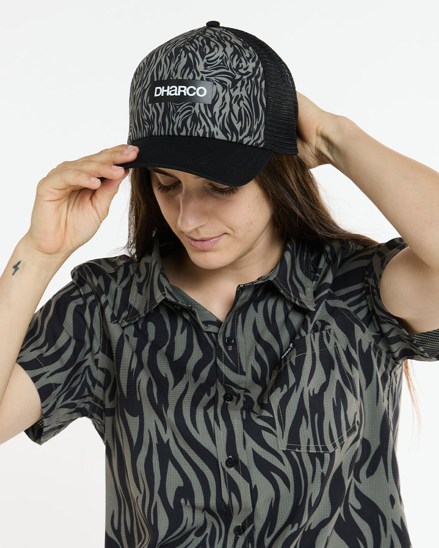 Curved Peak Trucker | Cypress | Caps | UNISEX ACCESSORIES | DHaRCO | Image 4 of 4