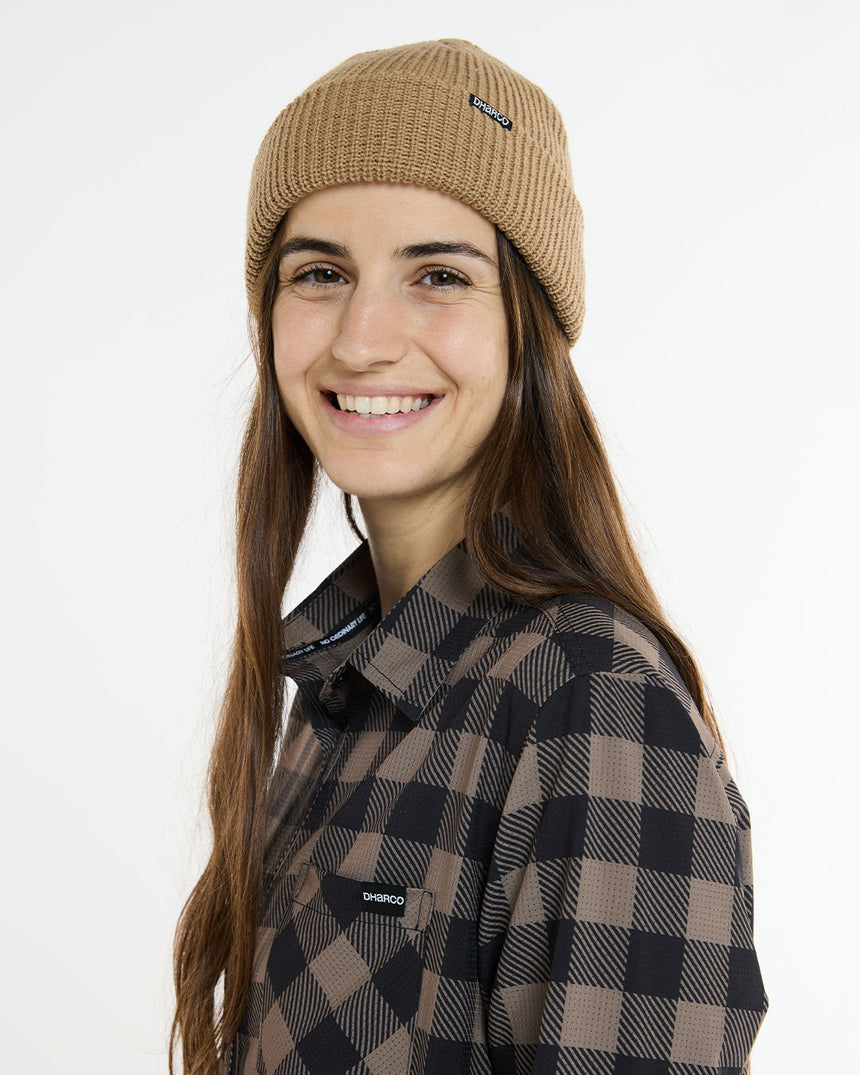 Loose U-Knit Beanie | Dust | Beanies | UNISEX ACCESSORIES | DHaRCO | Image 5 of 5