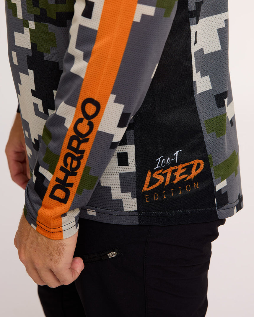 Mens Race Jersey | Ice-T Camo Signature Edition | Long Sleeves | MENS TOPS | DHaRCO | Image 8 of 8