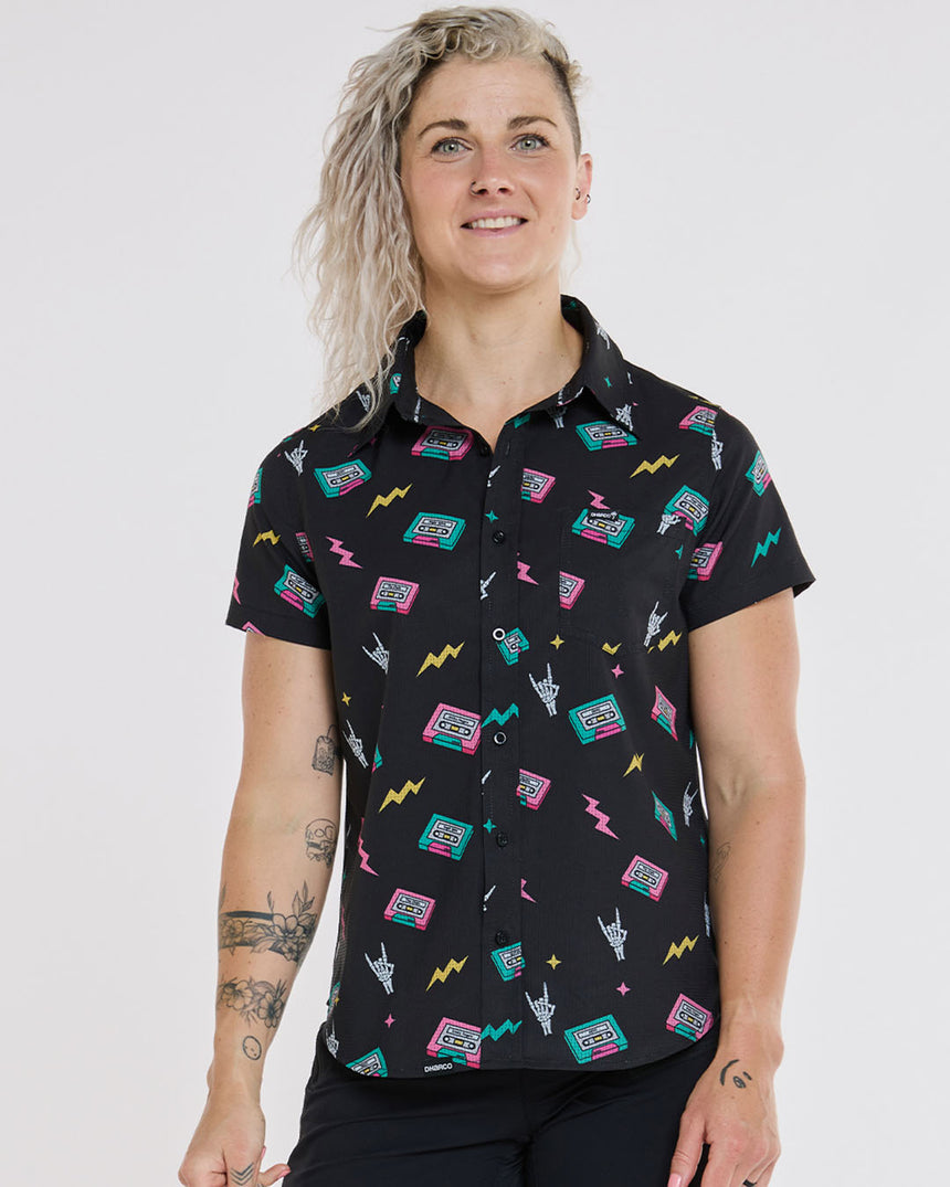 Womens Tech Party Shirt | Mix Tape | Short Sleeves | WOMENS TOPS | DHaRCO | Image 1 of 6