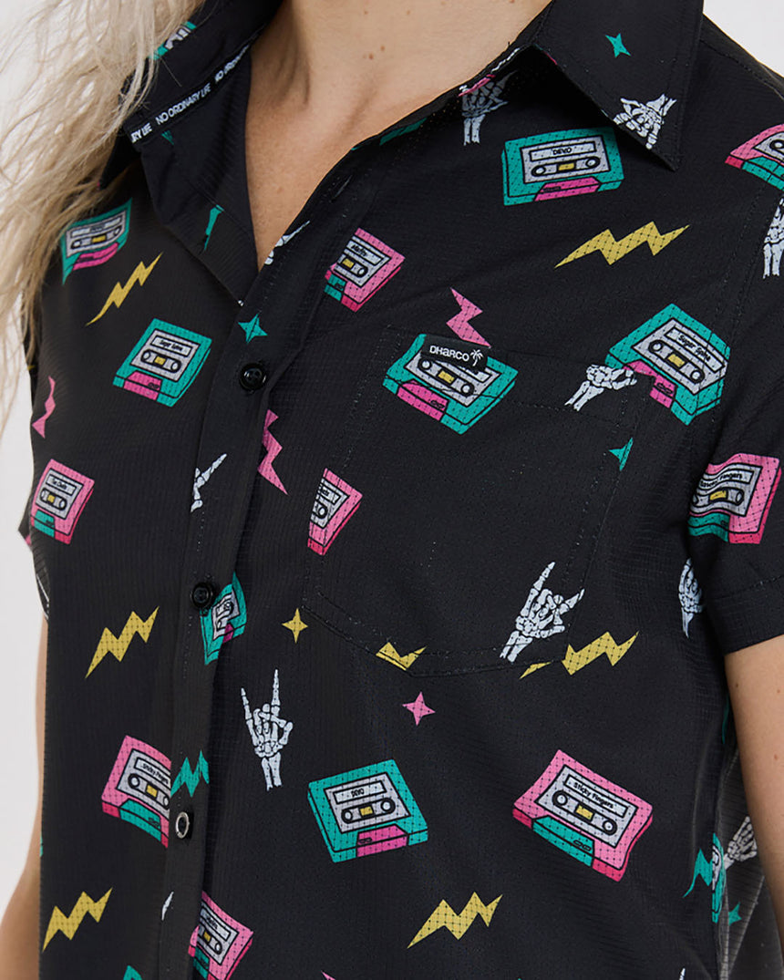 Womens Tech Party Shirt | Mix Tape | Short Sleeves | WOMENS TOPS | DHaRCO | Image 6 of 6