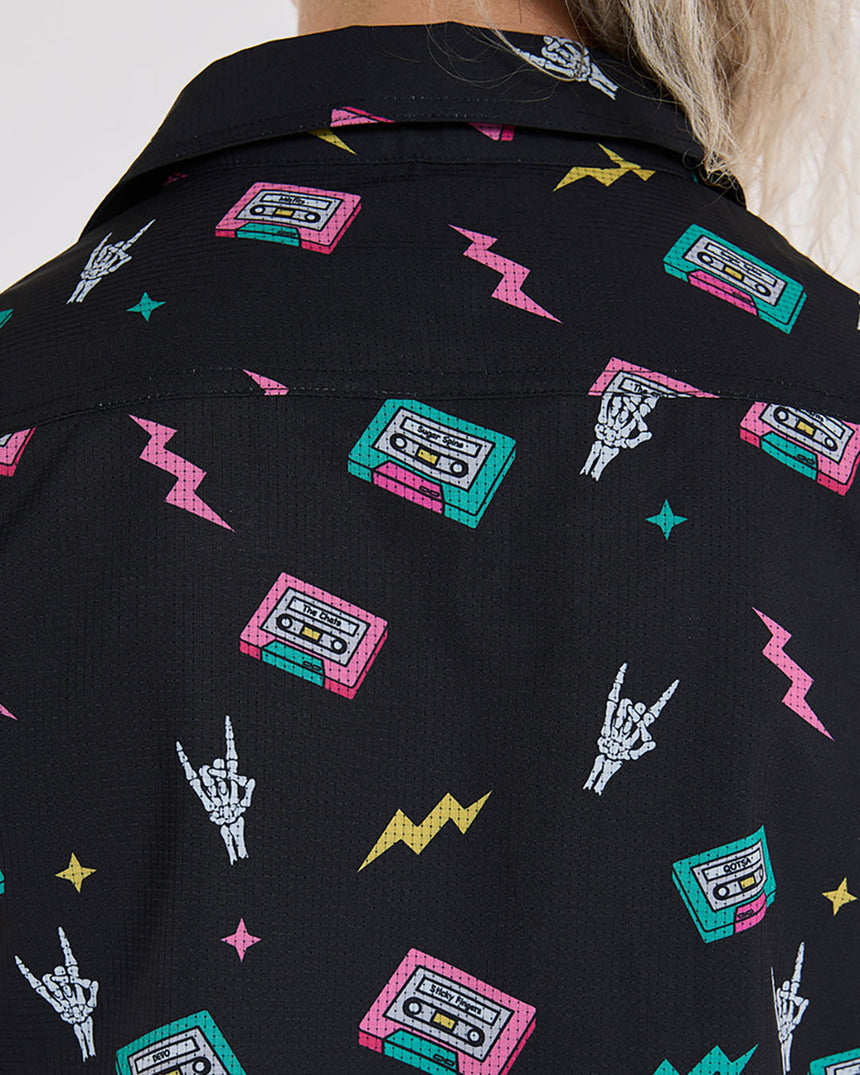 Womens Tech Party Shirt | Mix Tape | Short Sleeves | WOMENS TOPS | DHaRCO | Image 5 of 6