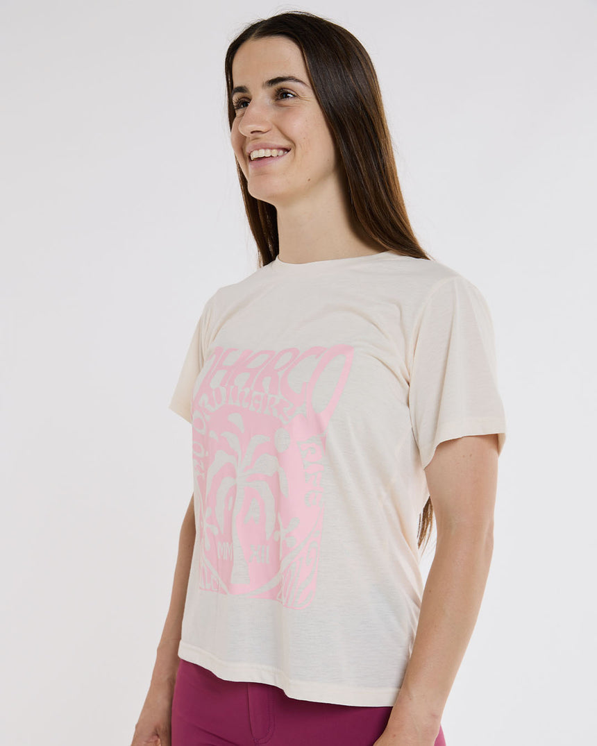 Womens Short Sleeve Tech Tee | Bone | Short Sleeves | WOMENS TOPS | DHaRCO | Image 3 of 5