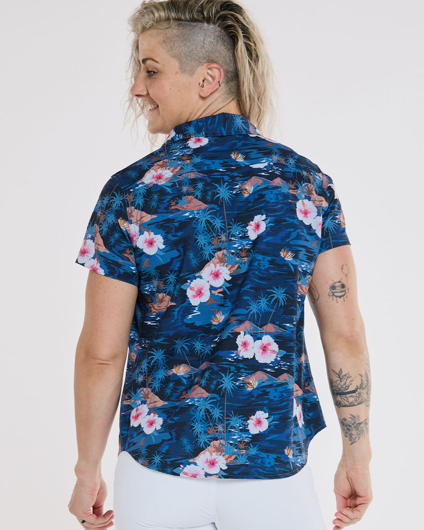Womens Tech Party Shirt | Oasis | Short Sleeves | WOMENS TOPS | DHaRCO | Image 2 of 6