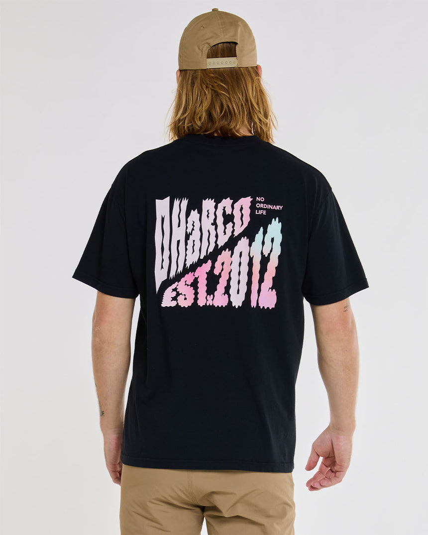 Mens Cotton Tee | Black | Short Sleeves | MENS TOPS | DHaRCO | Image 1 of 6