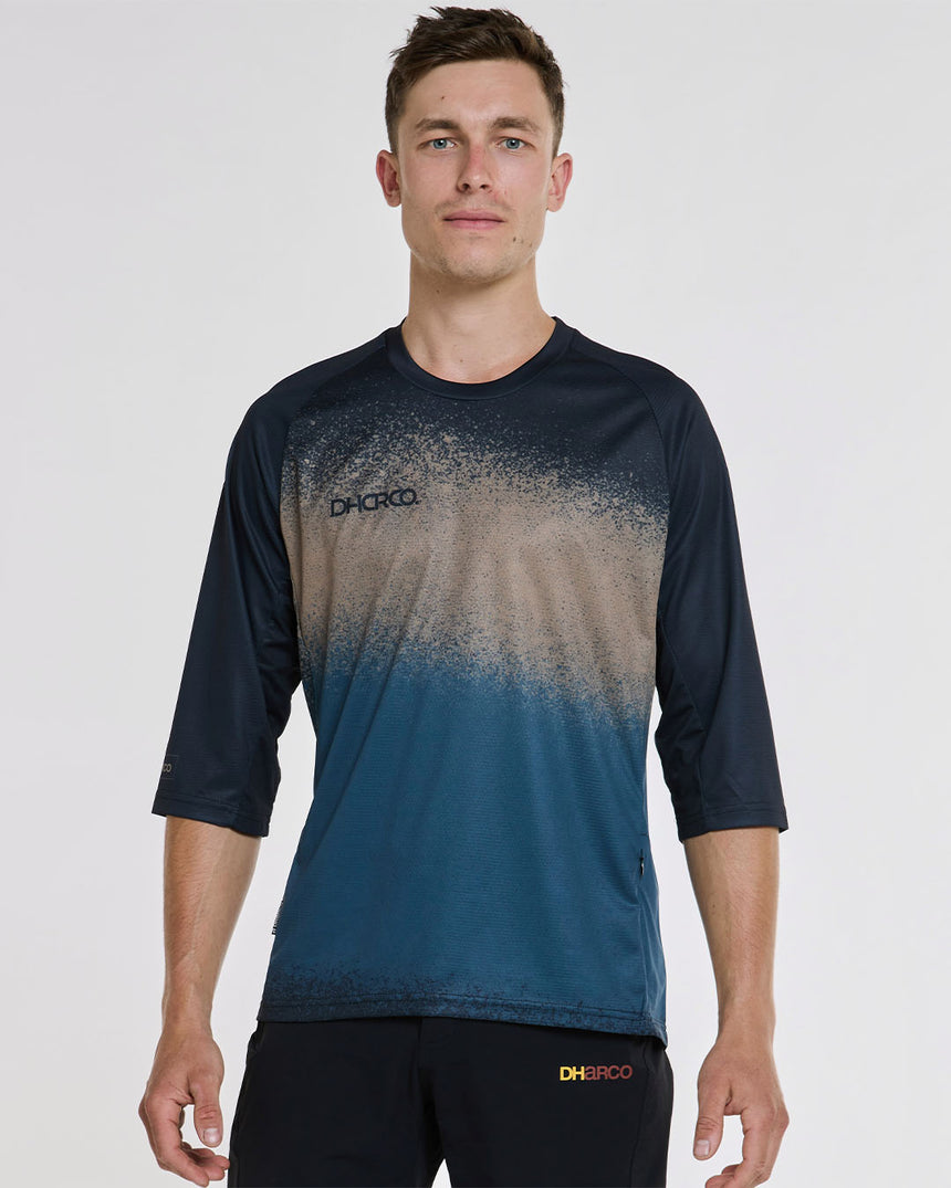 Mens 3/4 Sleeve Jersey | Dusty Waters | 3/4 Sleeves | MENS TOPS | DHaRCO | Image 1 of 6