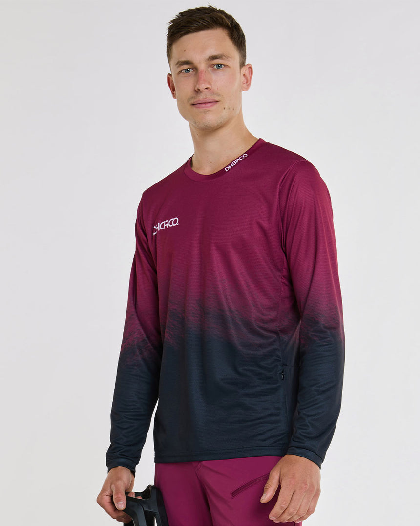 Mens Gravity Jersey | Malbec | Long Sleeves | MENS TOPS | DHaRCO | Image 1 of 6