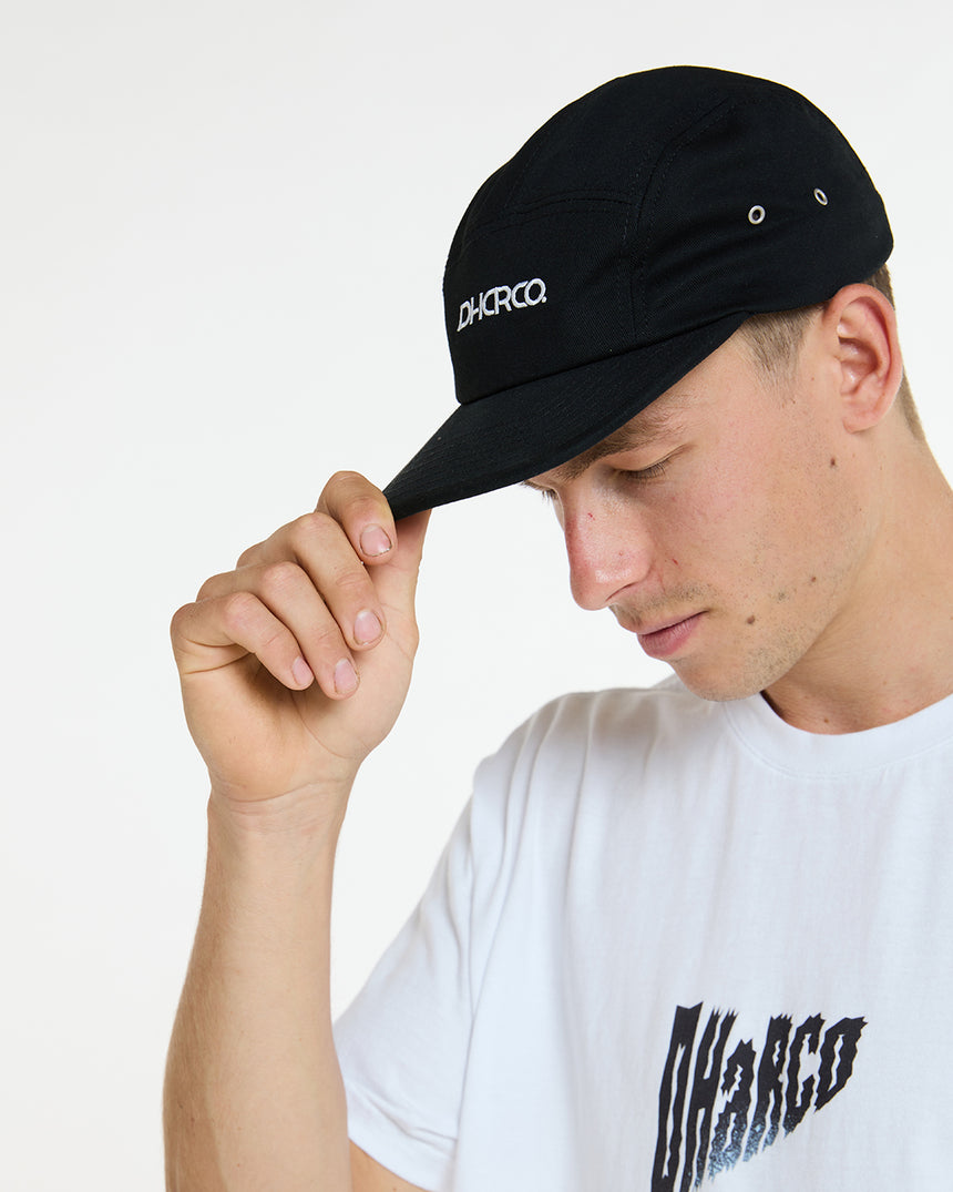 5 Panel Hat | Black | Caps | UNISEX ACCESSORIES | DHaRCO | Image 4 of 5