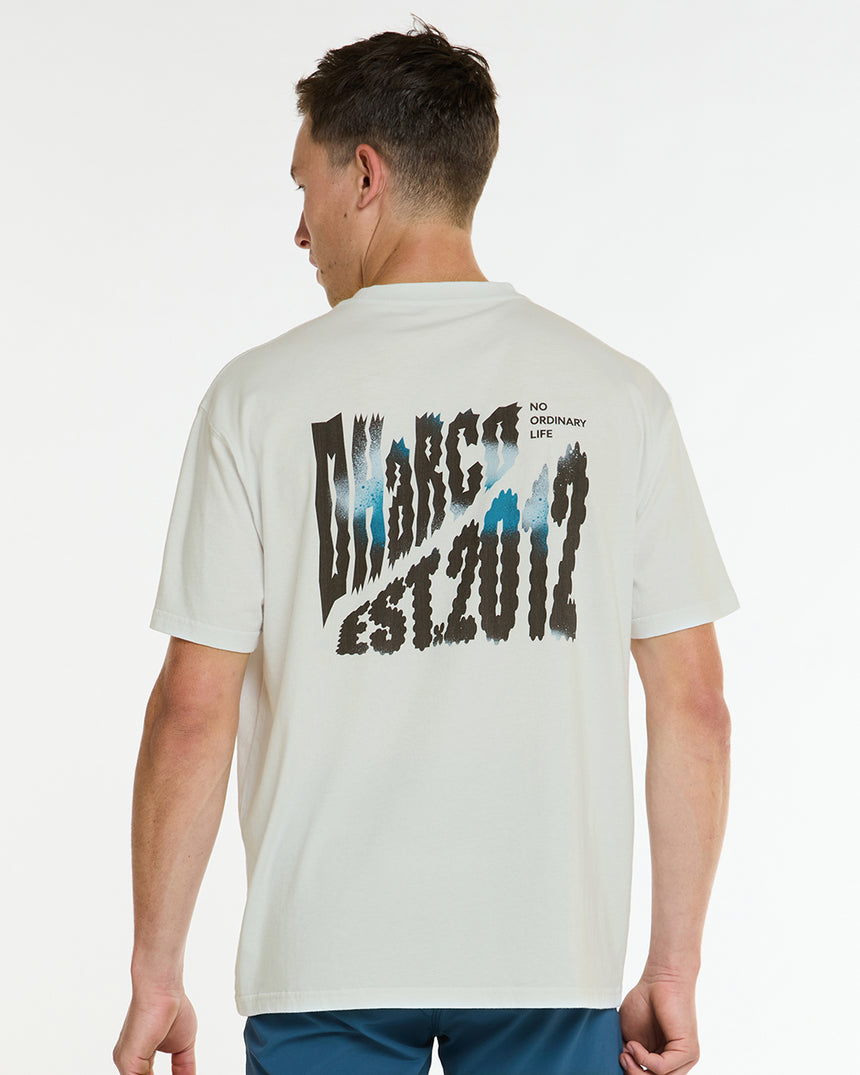 Mens Cotton Tee | White | Short Sleeves | MENS TOPS | DHaRCO | Image 2 of 6