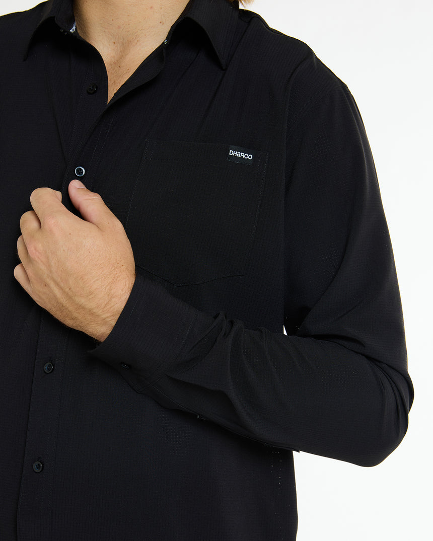 Mens Tech Long Sleeve Shirt | Cash | Long Sleeves | MENS TOPS | DHaRCO | Image 6 of 6