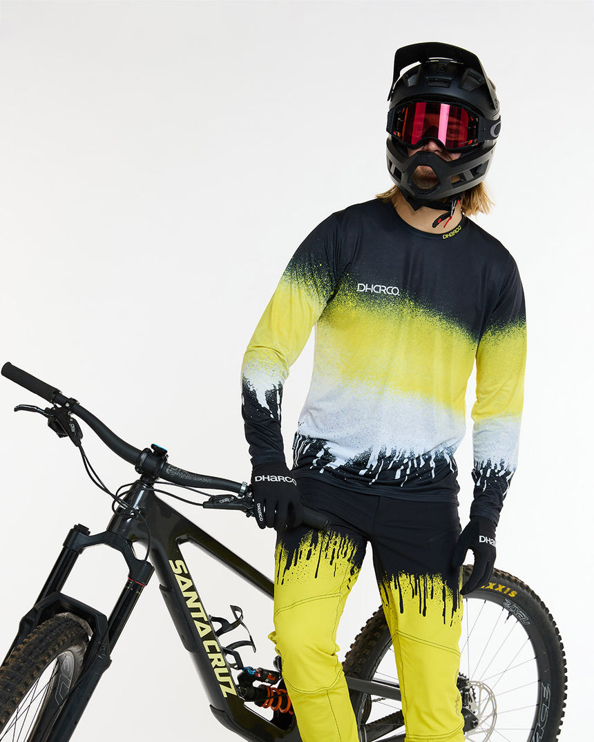 Mens Race Jersey | Acid Rain | Long Sleeves | MENS TOPS | DHaRCO | Image 6 of 6