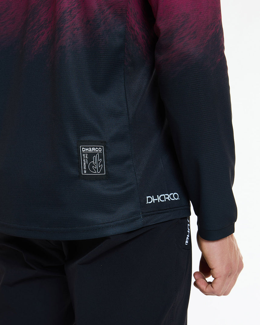 Mens Gravity Jersey | Malbec | Long Sleeves | MENS TOPS | DHaRCO | Image 5 of 6