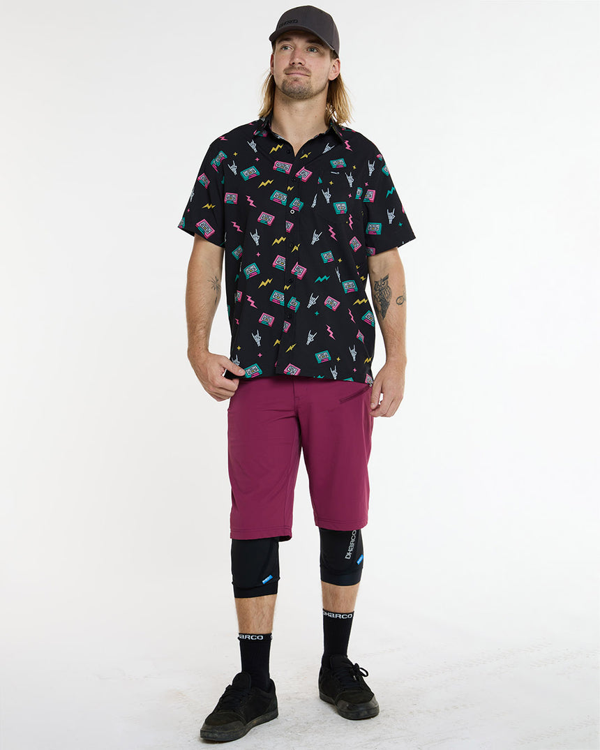 Mens Tech Party Shirt | Mix Tape | Short Sleeves | MENS TOPS | DHaRCO | Image 4 of 6
