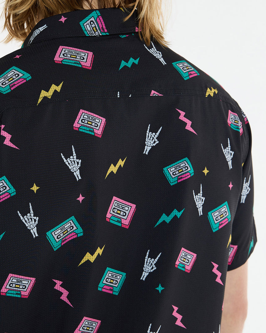 Mens Tech Party Shirt | Mix Tape | Short Sleeves | MENS TOPS | DHaRCO | Image 6 of 6