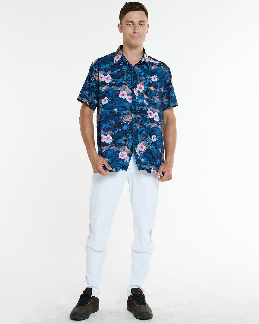 Mens Tech Party Shirt | Oasis | Short Sleeves | MENS TOPS | DHaRCO | Image 4 of 6