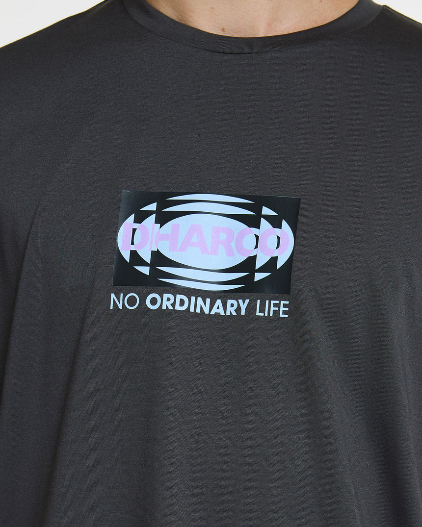 Mens Short Sleeve Tech Tee | Charcoal | Short Sleeves | MENS TOPS | DHaRCO | Image 6 of 7